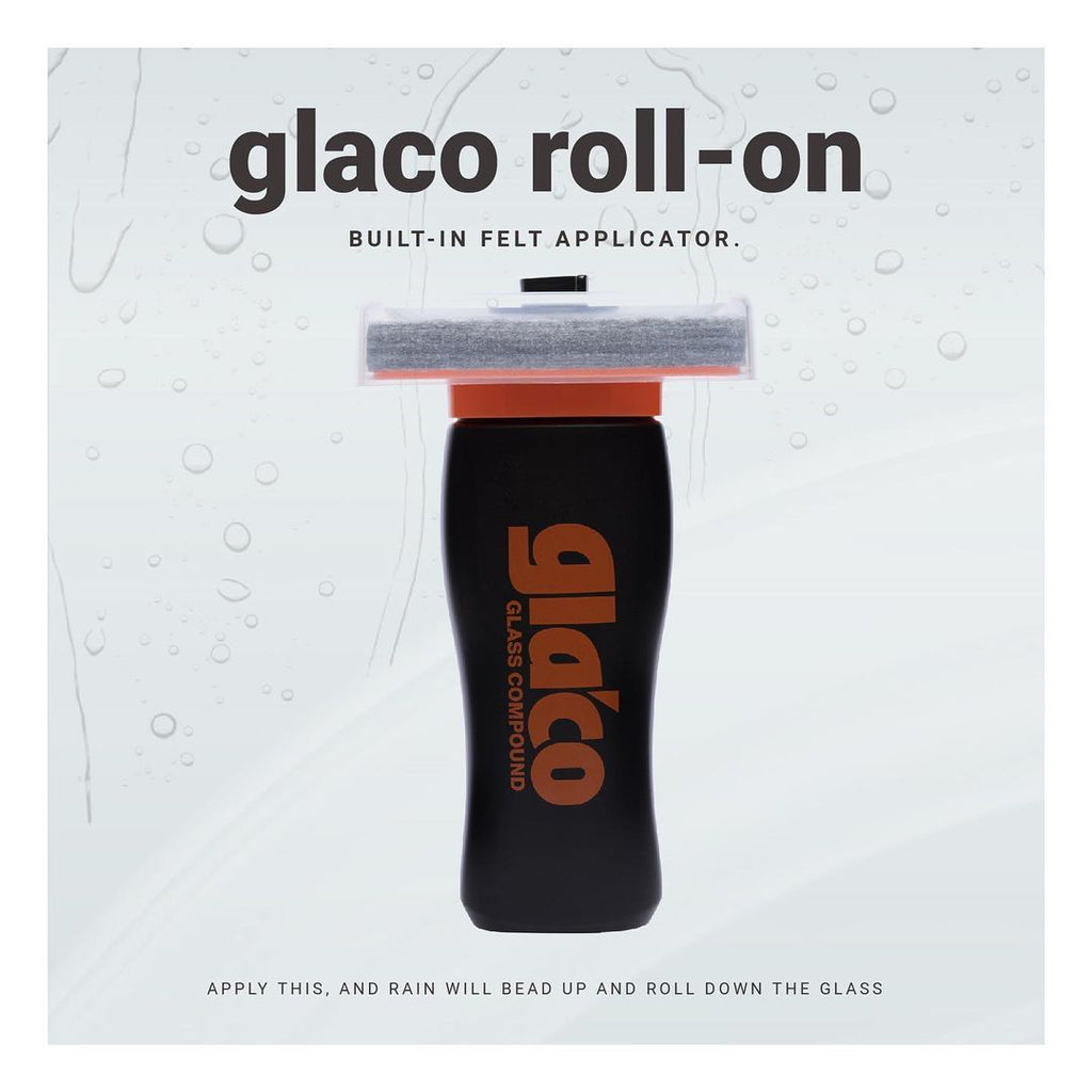 SOFT99 Glaco Glass Compound Roll On 100 ml - Abrasive Glass Cleaner for Car  - Hydrophobic Glass Coating Preparation - Remove Oily Stains & Remains of  Other Coatings - Integrated Applicator : : Automotive