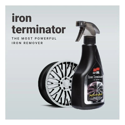 Soft99 Iron Terminator – Advanced Iron Remover & Wheel Cleaner Spray | Safe for Paint & Rims | pH-Balanced | Color-Changing Formula – 500ml