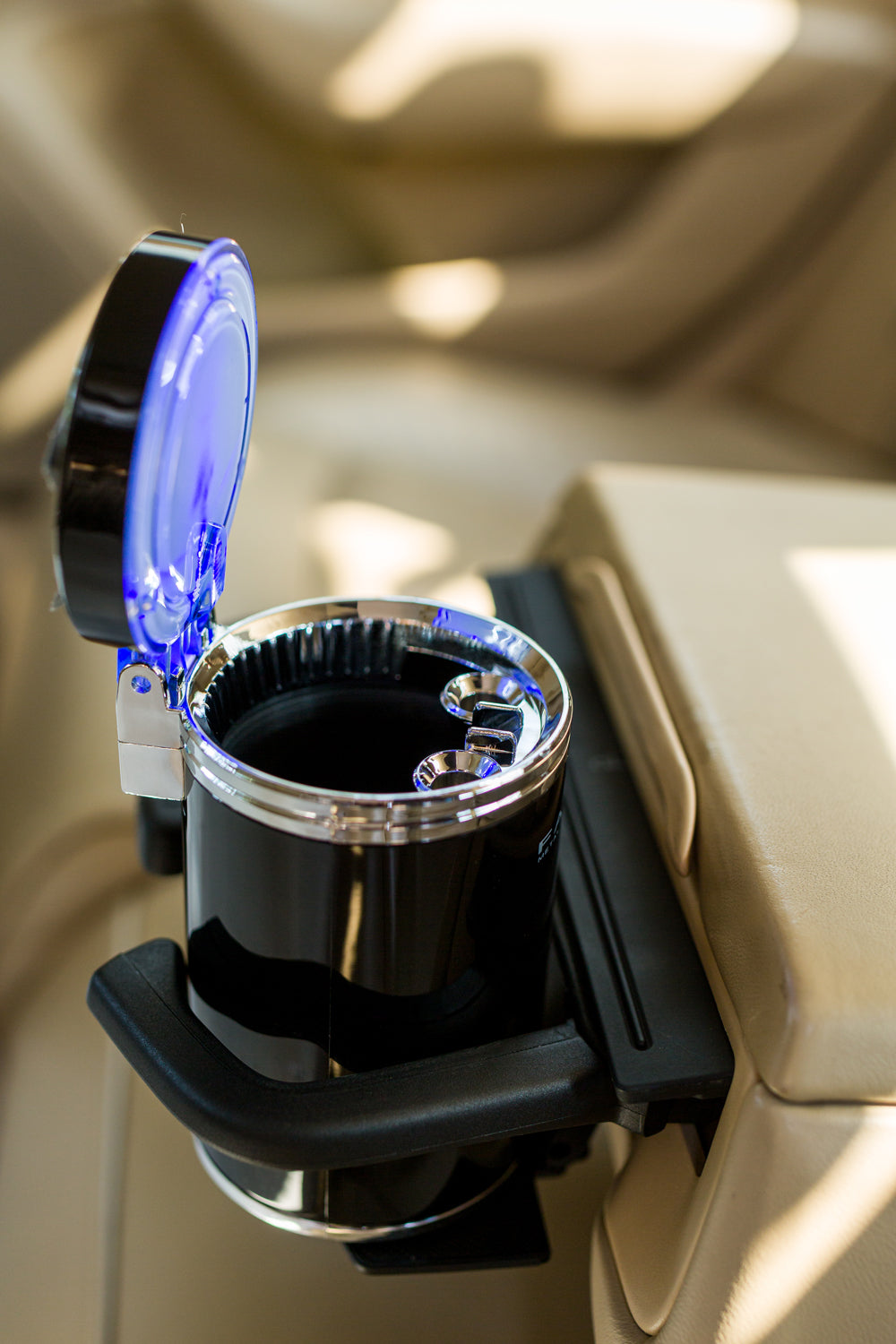 Solar-Powered LED Ashtray