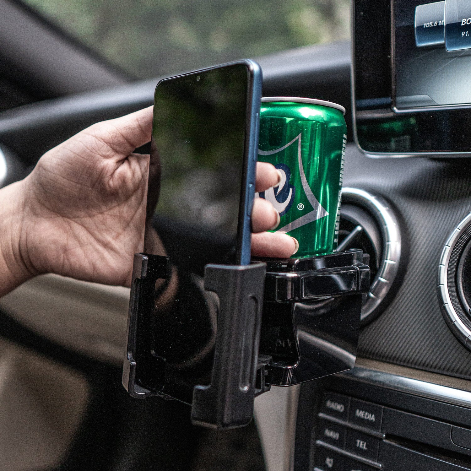 Smartphone & Drink AC Holder