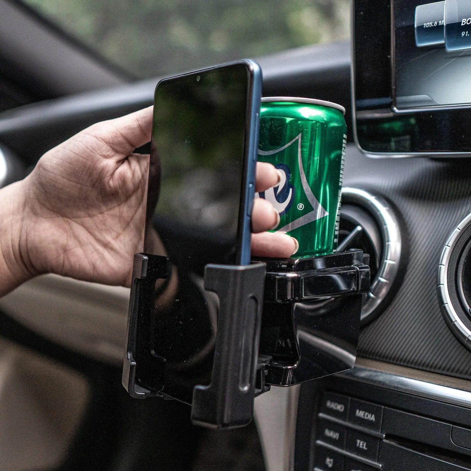 Smartphone & Drink AC Holder - Elpis Auto